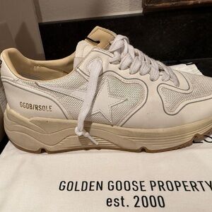 Golden Goose White Athletic Shoes